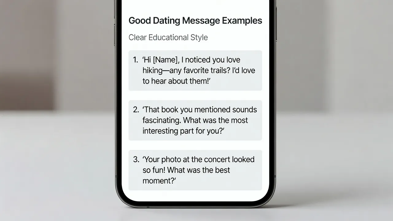 Exemples de bons vs mauvais messages sur une application de rencontre internationale
